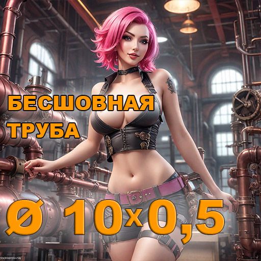 Труба бесшовная диаметр 10х0,5