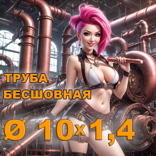 Труба бесшовная диаметр 10х1,4