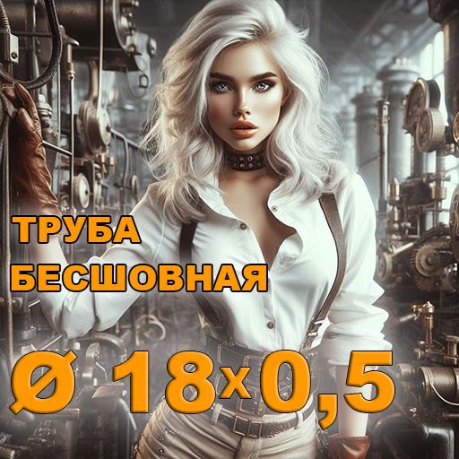 Труба бесшовная диаметр 18х0,5
