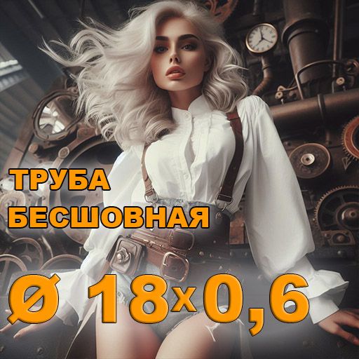 Труба бесшовная диаметр 18х0,6