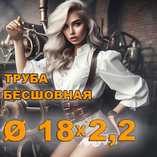 Труба бесшовная диаметр 18х2,2