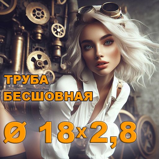Труба бесшовная диаметр 18х2,8