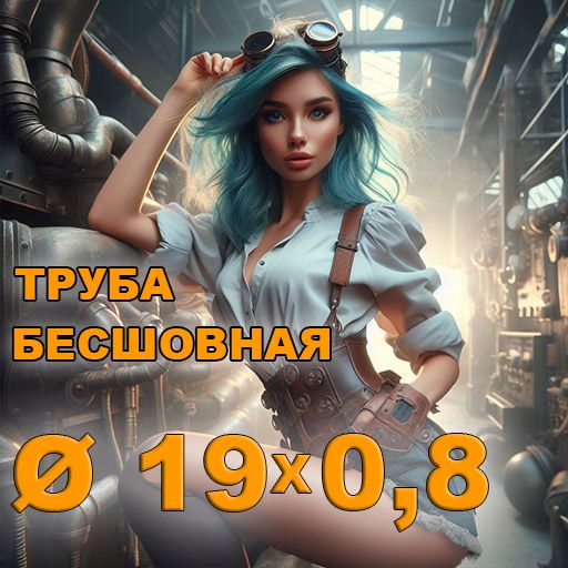 Труба бесшовная диаметр 19х0,8