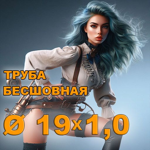 Труба бесшовная диаметр 19х1,0
