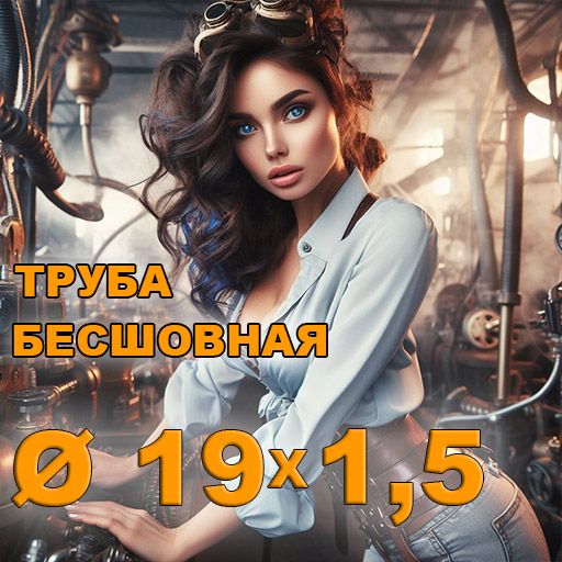 Труба бесшовная диаметр 19х1,5