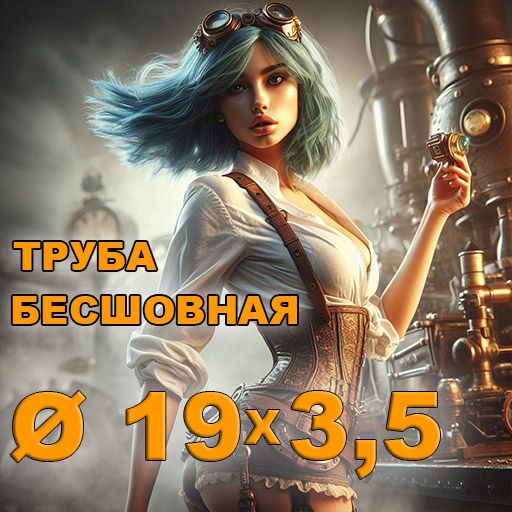 Труба бесшовная диаметр 19х3,5