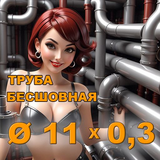 Труба бесшовная диаметр 11х0,3