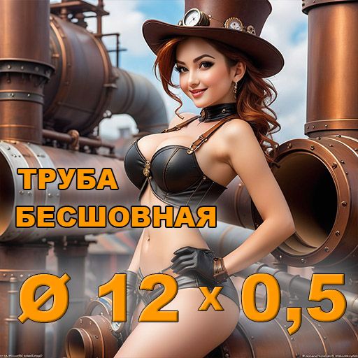 Труба бесшовная диаметр 12х0,5