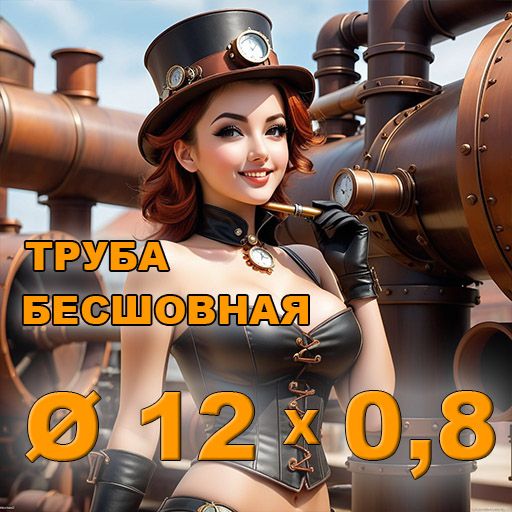 Труба бесшовная диаметр 12х0,8