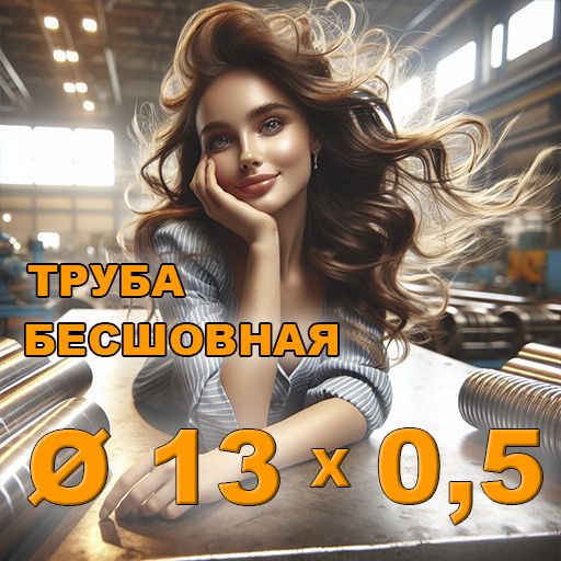 Труба бесшовная диаметр 13х0,5