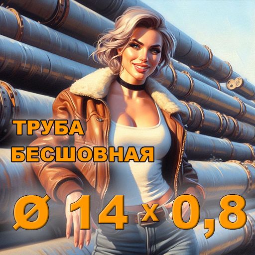 Труба бесшовная диаметр 14х0,8