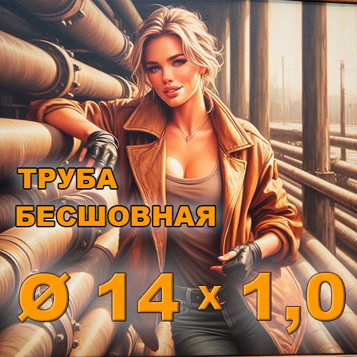 Труба бесшовная диаметр 14х1,0