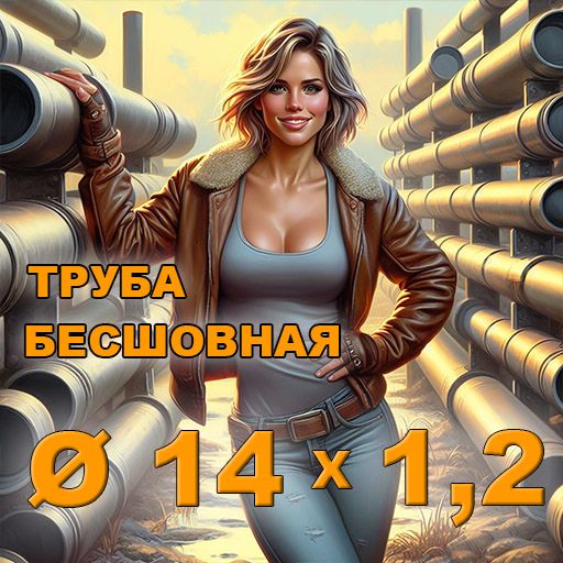 Труба бесшовная диаметр 14х1,2