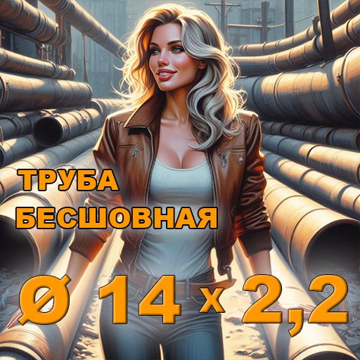 Труба бесшовная диаметр 14х2,2