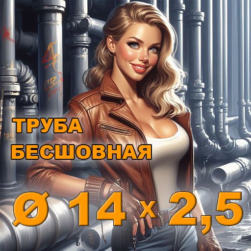 Труба бесшовная диаметр 14х2,5
