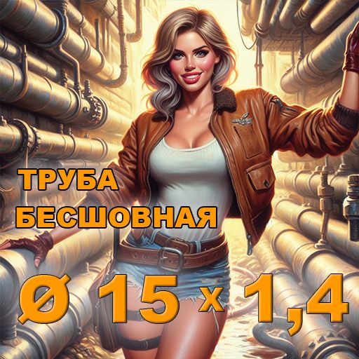 Труба бесшовная диаметр 15х1,4