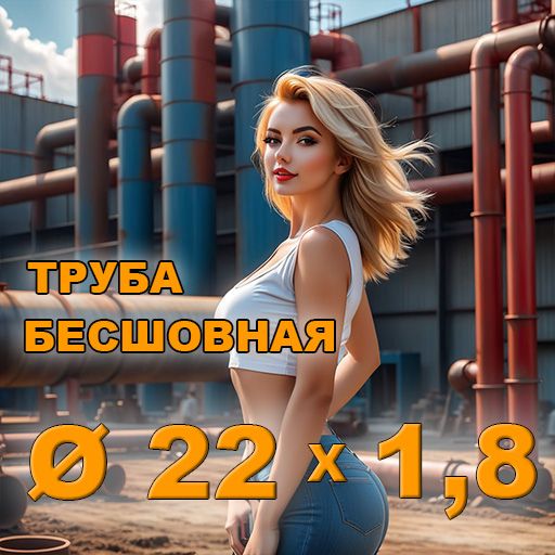 Труба бесшовная диаметр 22х1,8