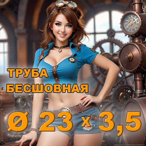 Труба бесшовная диаметр 23х3,5