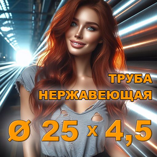 Труба нержавеющая диаметр 25х4,5